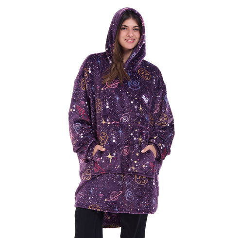 Snuggs Blanket Hoodie Purple Space